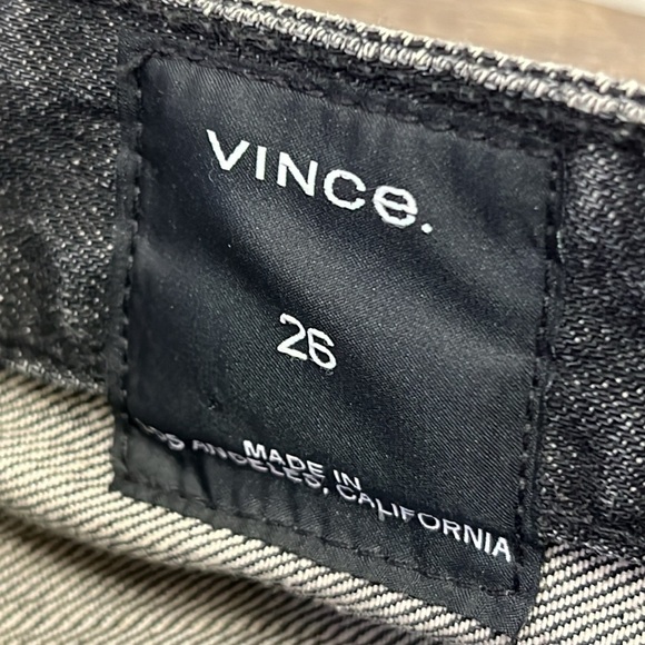 Vince Women’s Black Distressed Relaxed Fit Jeans Size 26 - Picture 3 of 14